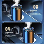 Smart Car Aroma Diffuser with Essential Oils Starry Sky Projection Humidifier Ambient Light Car Air Freshener Ocean Osmanthus Cologne Scent 1.69oz Bottle for Car Interior
