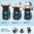 10L Waterproof Dry Bag Roll-Top with Phone Case - Crossbody Shoulder Bag for Kayaking Boating Beach Camping Swimming Fishing Rafting Travel