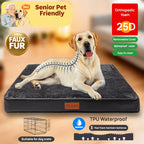 Orthopedic Memory Foam Dog Bed for Medium Dogs – Thickened Pet Mattress with Non-Slip Moisture-Proof Bottom, Removable Washable Zipper Cover, Joint Support Dog Bed for Indoor Use