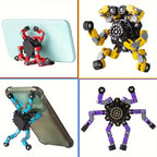 Bulk Fidget Spinners 10 or 15 Pack Assorted Robot Mechanical Gyro Fingertip Stress Relief Toys Standard and Luminous Editions Party Favors Classroom Rewards Kids and Adults