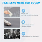 Cooling Elevated Dog Bed Raised Cot with Breathable Mesh & Metal Frame – Washable Portable No-Slip Dog Cot for Indoor & Outdoor Use, Available in 4 Sizes & 7 Colors for All Breeds