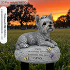 Acrylic Dog Memorial Garden Stake – 9-Inch 2D Flat Outdoor Grave Site Tribute Stake, Cute Dog Whispers of Love Design, Pet Loss Remembrance Marker for Garden Yard Cemetery, Healing Memorial Gift