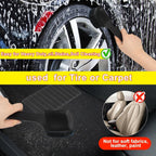 69 Inch Car Wash Brush with Long Handle 8-Piece Car Wash Kit – Tire Brush Window Squeegee Chenille Microfiber Mitt Detailing Brushes for Car Truck SUV RV – Extendable Car Cleaning Supplies