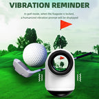 Nohawk 1000 Yard Laser Rangefinder with Side Color Display USB Rechargeable English Voice Broadcast Slope Compensation Vibration Alerts 9 Modes M Yard Ft for Golf Hunting Disc Golf Black White