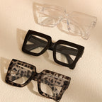 Vintage Square Full Rim Clear Lens Glasses Set 3pcs 4pcs Polycarbonate Fashion Eyewear for Women Men - Retro Office Everyday Blue Light Blocking Style Frames