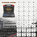 Bore Sight Laser Kit Red Green Boresighter with 8 or 32 Adapters Universal Multi-Caliber 0.17 Cal to 12GA for Rifle Pistol Shotgun - Tactical Gun Zeroing Tool