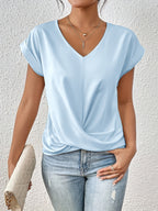 Women's Short Sleeve T-Shirt – Solid Color Casual Basic Top in 12 Colors, Soft Comfortable Everyday Tee for Spring & Summer
