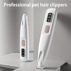 Multifunctional Pet Hair Clipper with LED Light USB Rechargeable - Low Noise Electric Dog & Cat Grooming Trimmer for Paw, Eyes, Ears, Face & Butt, Precision Cordless Pet Fur Remover for At-Home Grooming