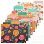 Plastic Manila Folders 27/54 Pack – 9 Colors Heavy Duty Poly Filing Folders, Letter Size 1/3 Cut Tab, Back to School Classroom Organization for Office, Teachers & Students