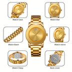 Women's Quartz Watch Round Dial Elegant Analog Wristwatch for Ladies – Party, Daily Wear & Birthday Gift, 6 Colors Available
