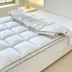 Quilted Pillow Top Mattress Topper 1000GSM Cooling - Fitted Mattress Cover Deep Pocket 8-21", Soft Mattress Protector for Twin Full Queen King Cal King