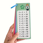 Multiplication Flash Cards 16pcs Reusable Writable Math Flashcards 1-12 Times Tables for Students Teachers Self-Assessment Dry Erase Markers Included Colorful Durable Math Learning Tool Christmas Gift