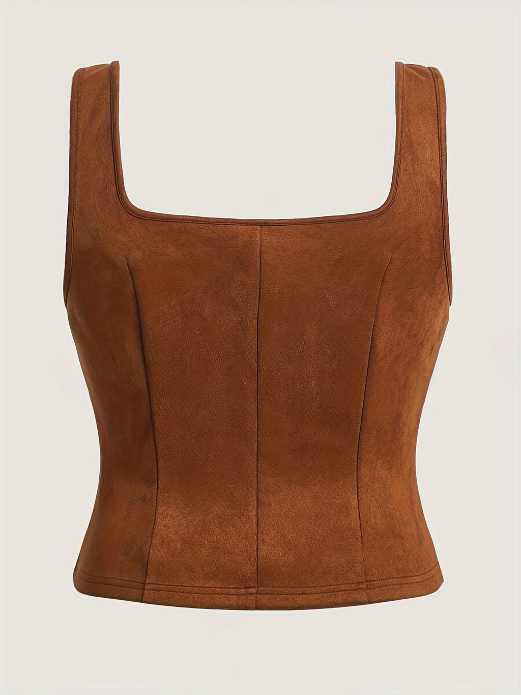 Vintage Lace-Up Drawstring Vest Women Elegant Woven Top Sleeveless Blouse Spring Summer Fall Khaki Green S M L XL
