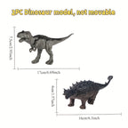 Wind-Up Walking Dinosaur Toys Set 2/5/6/8/14pcs Jurassic Simulation Animals T-Rex Velociraptor Brontosaurus Mosasaur Auto-Walking Hand-Cranked Dino Figures Gift for Kids