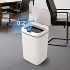Inductive Smart Trash Can with Sealed Lid and Odor-Proof Technology Touch Control Switch Hands-Free Automatic Sensor Waste Bin Easy-to-Clean for Office Bathroom Bedroom Kitchen