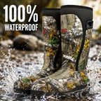 Men's Insulated Camouflage Hunting Boots 6mm Neoprene Waterproof Rubber Outdoor Fishing Hiking Boots – Durable Non-Slip Warm Winter Boots US 8-14