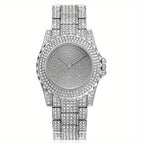 Luxury Rhinestone Quartz Watch for Women – Stainless Steel Strap Sparkle Dial, Elegant Glamorous Wristwatch for Ladies, Perfect Gift for Her on Birthday, Anniversary & Valentine's Day