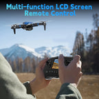 Foldable Drone with Camera for Adults Brushless Motor, 2.8-Inch LCD Screen Remote, 270° Obstacle Avoidance, Dual Camera, Altitude Hold, Headless Mode, 3D Flips, 32G SD Card – Beginner RC Quadcopter with 3 Speeds & One-Key Takeoff