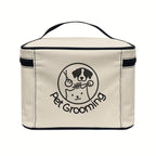 Pet Grooming Tool Storage Bag for Dogs & Cats – Portable Organizer with Handle & Double Zipper, Travel-Ready Dog Cat Grooming Kit Pouch, Ideal Gift for Pet Lovers