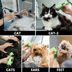 Detachable Ceramic Pet Clipper Blade #10 - High Carbon Steel, Compatible with Andis, Oster & A5 Clippers - Professional Dog Grooming Replacement Blade (1/16" / 1.5mm Cut)