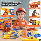 Kids Toy Tool Box Set 10 19 or 30 Piece Simulation Screwdriver Tool Kit Pretend Play Construction Toys for Boys Girls Toddlers STEM Learning Home Role Play Birthday Gift Random Color