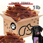 High-Protein Duck Jerky Dog Treats Bundle – Grain & Rawhide Free Daily Chews for Small, Medium & Large Breeds, Premium Quality Natural Dog Snacks