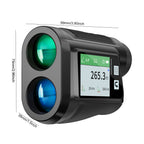 Nohawk 1000 Yard Laser Rangefinder with Side Color Display USB Rechargeable English Voice Broadcast Slope Compensation Vibration Alerts 9 Modes M Yard Ft for Golf Hunting Disc Golf Black White