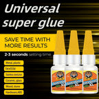 4-Pack Super Fast-Drying Super Glue 20G 10-Second Quick Bond Multi-Purpose Adhesive for Plastic Metal Wood Ceramic Glass – Heavy-Duty Repair & Welding