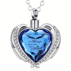 Stainless Steel Cremation Ash Necklace - Memorial Pendant Urn for Human & Pet Ashes, Keepsake Jewelry for Loss of Loved One, Elegant Sympathy Gift for Men & Women