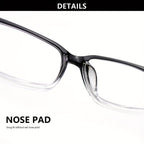 10-Pack Reading Glasses for Men & Women - Ultra-Light Square Frame Readers with HD Clear Lenses, Vintage Metal Accents, Strengths +1.0 to +4.0 for Home Office & Everyday, Great Gift for Seniors