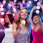 5-in-1 Wireless Karaoke Microphone with Built-In Speaker, LED Lights & Voice Changer – Portable Bluetooth Singing Mic for Parties, Family Gatherings, Travel & Outdoor Fun, 10 Colors