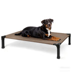 Cooling Elevated Dog Bed Raised Cot with Breathable Mesh and Metal Frame - Washable Portable Dog Cot with No-Slip Feet for Indoor and Outdoor Use, Multiple Sizes and Colors Available