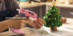 Cordless Hot Glue Gun USB Rechargeable with 25 Glue Sticks – 20 Second Fast Heating Anti-Drip Safety Design for DIY Crafts Home Repair Plush Toy Repair and Handmade Projects – Pink Grey Blue