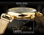 Men's Classic Vintage Quartz Watch for Business – Elegant Golden Dial Dress Wristwatch with Gift Box, Analog Timepiece for Work, Formal & Special Occasions