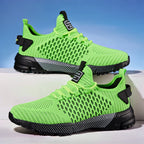 Men's Thick-Soled Non-Slip Sneakers – Lightweight Lace-Up Casual Walking Shoes for Hiking, Outdoor & Daily Wear, Comfortable Low-Top Athletic Sneakers for Men, Spring Autumn Trail Running Shoes