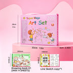228 Piece Kids Art Supplies Set, Deluxe Painting & Drawing Kit with Oil Pastels, Crayons, Colored & Acrylic Markers, Watercolor Brushes & Drawing Pad, Gift for Kids