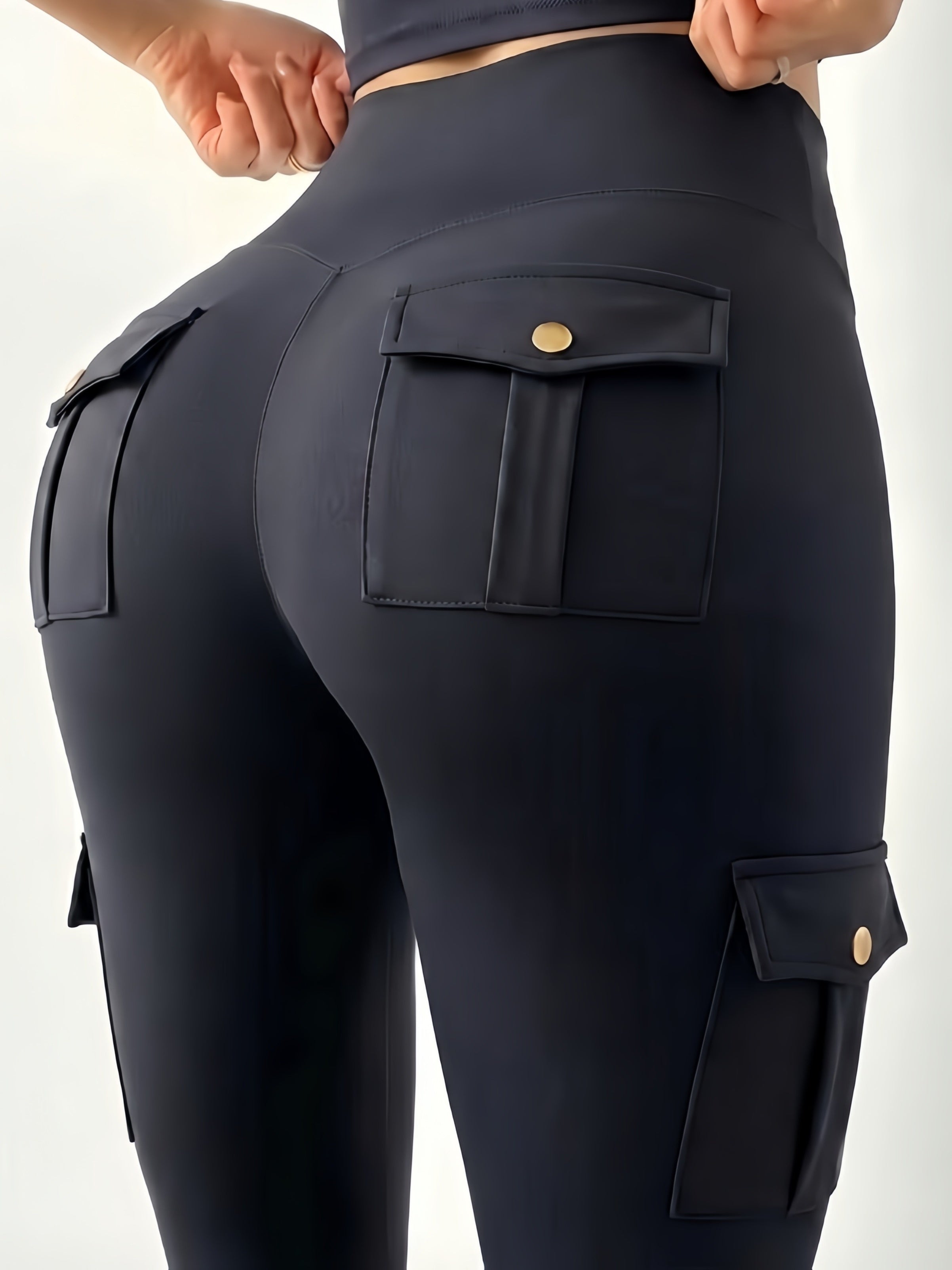 Butt Lifting Leggings Women High Waist Yoga Pants with Pockets Patchwork Sports Workout Tights All Season S-XXL US Warehouse