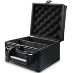 Trading Card Storage Box with Lock Holds 600 Plus 3x4 35PT Rigid Top Loaders Sports Card Organizer Case for Pokemon MTG Yu-Gi-Oh Baseball Football Standard and Mini Size Options