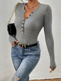 Women's Front Button Ribbed Cardigan Sweater - Elegant Long Sleeve Fitted Knit Coat for Autumn Winter | Multiple Colors XS-XL