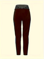 Women's High-Waisted Pencil Pants with Fabric Belt Solid Color 9/10 Length Ankle Trousers - Slim Fit Work Office Casual Pants for Spring Fall All Seasons
