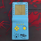 Retro Mini Handheld Game Console Brick Style Portable Classic Video Game Player Built-in Multiple Games Nostalgic Arcade Gaming Gift for Kids Adults Men Women Blue Green