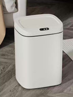 Inductive Smart Trash Can with Sealed Lid and Odor-Proof Technology Touch Control Switch Hands-Free Automatic Sensor Waste Bin Easy-to-Clean for Office Bathroom Bedroom Kitchen
