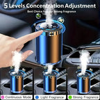 Smart Car Aroma Diffuser with Essential Oils Starry Sky Projection Humidifier Ambient Light Car Air Freshener Ocean Osmanthus Cologne Scent 1.69oz Bottle for Car Interior