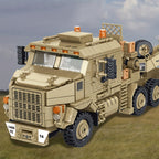 3482 Piece Military Tank Hauling Heavy Vehicle MOC Building Block Set - Armored Transport Truck Model Kit for Adults, Military Enthusiast Gift, Collection Display, Compatible Bricks