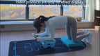 Ab Roller Wheel 6-Wheel Automatic Rebound Core Workout Abdominal Exercise Wheel with Elbow Pads Phone Holder for Home Gym Full Body Training Men Women Black