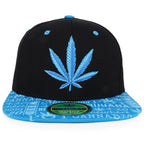 Rasta MJ Leaf 3D Embroidered Flat Bill Snapback Cap – Hip Hop Reggae Hat, Adjustable Snapback, One Size Fits Most, Unisex Streetwear Baseball Cap