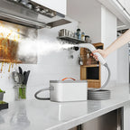 Handheld Steam Cleaner 4.4Bar High-Power Fast Heating 6 Multifunctional Heads 47oz Large Tank Dual Safety for Kitchen Sofa Floor Bathroom Car Refrigerator Air Conditioner