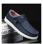 Men's Plus Size Breathable Vintage Canvas Loafers Low-Top Casual Sneakers Round Toe Slip-On Shoes for Outdoor Sports Daily Wear All Seasons Beige Black Blue Brown US 7-13