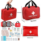 Outdoor First Aid Kit 22-Piece Emergency Survival Medical Pack for Camping Hiking Hunting Travel Backpacking – Portable Waterproof Bag with Essential Gear
