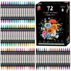 Dual Tip Acrylic Paint Markers Set – Non-Toxic Waterproof Fade-Resistant Paint Pens for Rock Painting, Canvas, Glass, Pottery, Wood & DIY Crafts, Ideal Gift for Artists & Kids